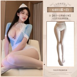 【情趣内衣】霏慕 甜蜜航线深V包臀空姐装6401