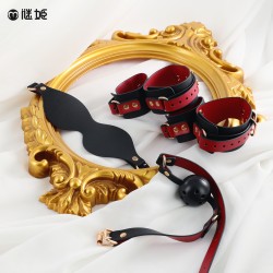 【情趣用品】谜姬 手脚束缚套组SM调教