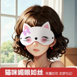 【情趣用品】谜姬 印花眼罩蒙眼调情SM