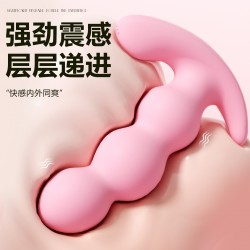【情趣用品】谜姬 绯樱拉珠外出穿戴后庭肛塞【控价产品，先联系负责人沟通，再申请白名单】