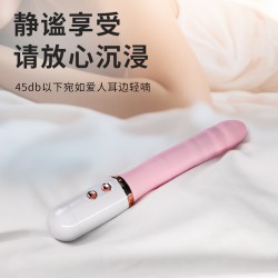 【女用器具】谜姬  布丁熊炮机伸缩吮吸加温震动棒