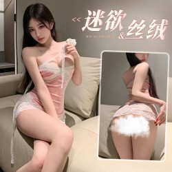 【情趣内衣】霏慕 迷欲情丝蕾丝拼接连衣裙ZY132