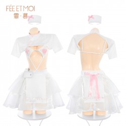 【情趣内衣】霏慕 溏心甜护分体制服套装ZY168