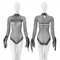 【情趣内衣】霏慕 纯欲之恋连指连身网衣7409