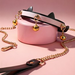 【情趣用品】谜姬 猫耳项圈SM情趣牵引
